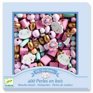 Djeco Jewellery - Wooden Beads Rainbow
