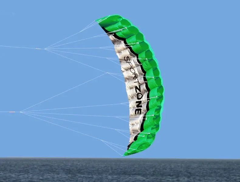 Dual Line 4 Color Parafoil Parachute Kite