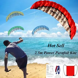 Dual Line 4 Color Parafoil Parachute Kite