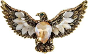 Eagle Bird Brooches Pin for Women/Men Fashion Crystal Animal Brooch Jewelry