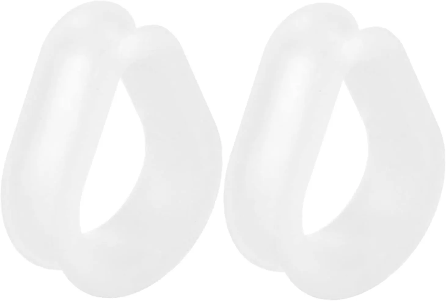 Ear Gauges Tunnels Silicone Men Women Transparent Teardrop Ear Tunnels Ear Expander Body Piercing Jewelry, 2PCS, 6MM - 30MM