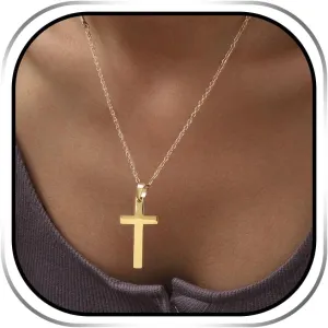 EARENT Gold Pendant Necklaces Tiny Personalized Necklace Dainty Minimalist Church Neck Jewelry for Women