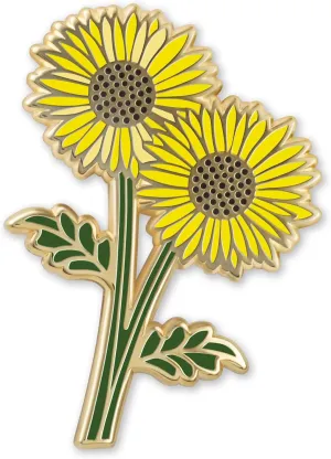 Enamel Flower Wedding Pin - Floral Brooch for Men & Women - Lapel Pin Favors