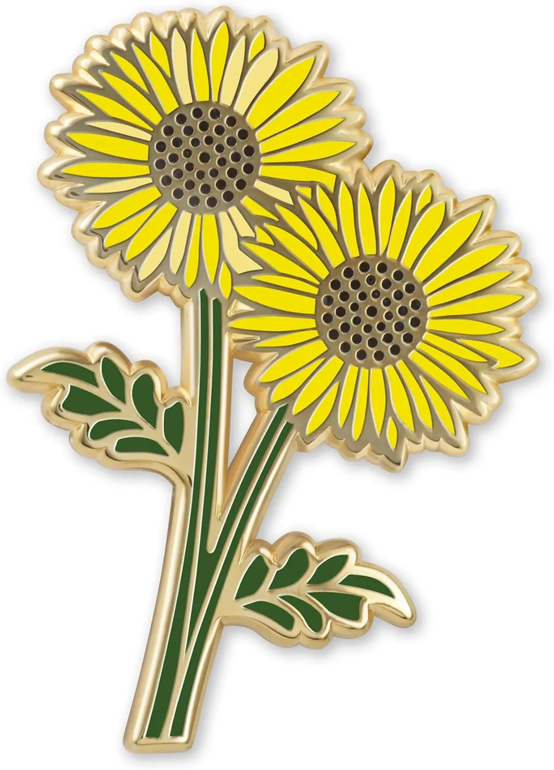 Enamel Flower Wedding Pin - Floral Brooch for Men & Women - Lapel Pin Favors