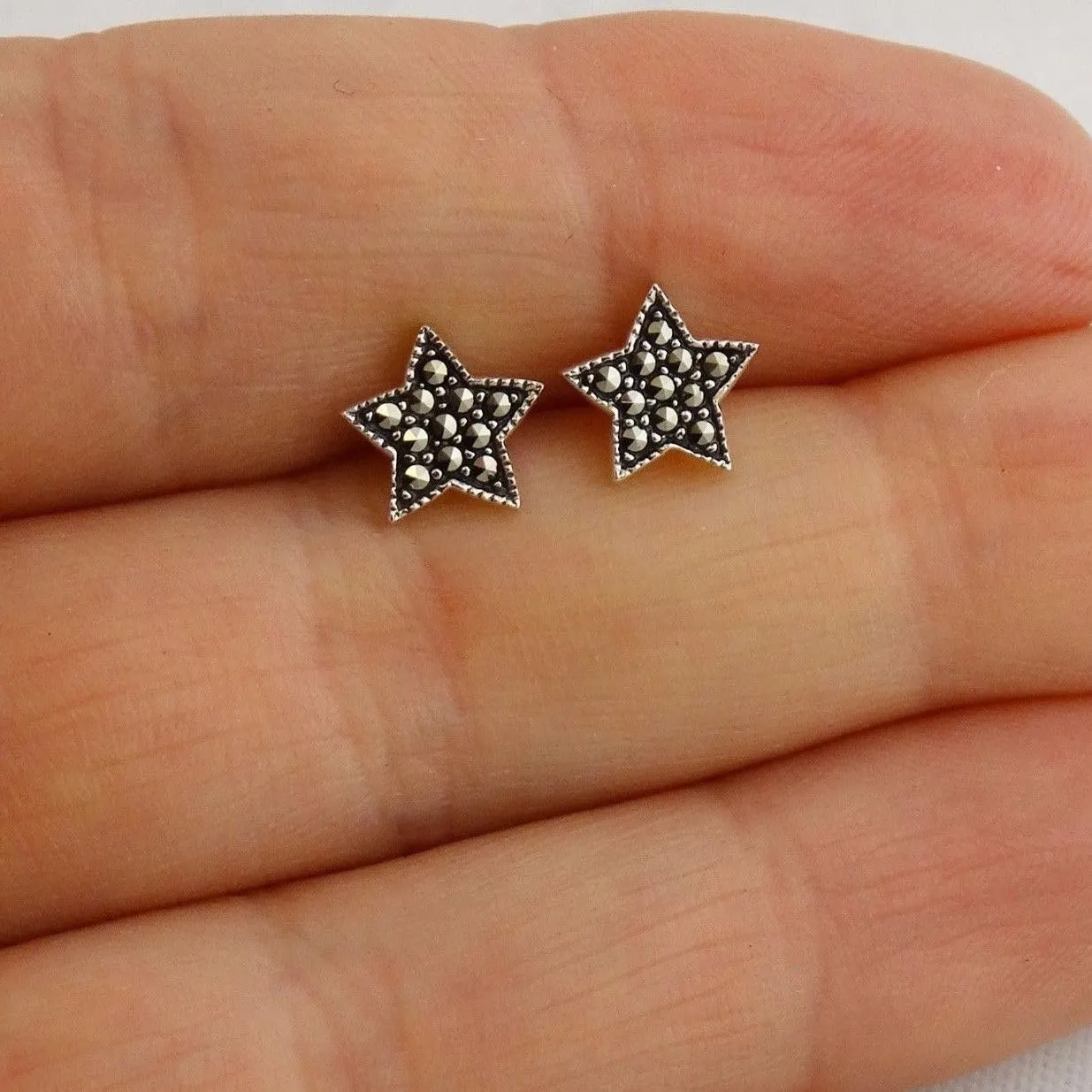 FashionJunkie4Life Sterling Silver Astrological Stud Earrings with Butterfly Backs