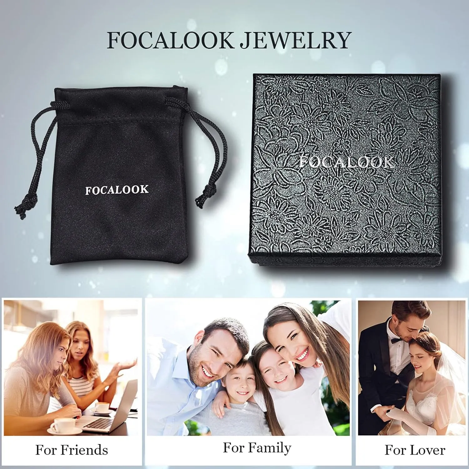 FOCALOOK 925 Sterling Silver 2.8mm Wide Wave Ring - Size 4, Antique Silver Stack Twist Ring Hypoallergenic Pinky Ring for Women
