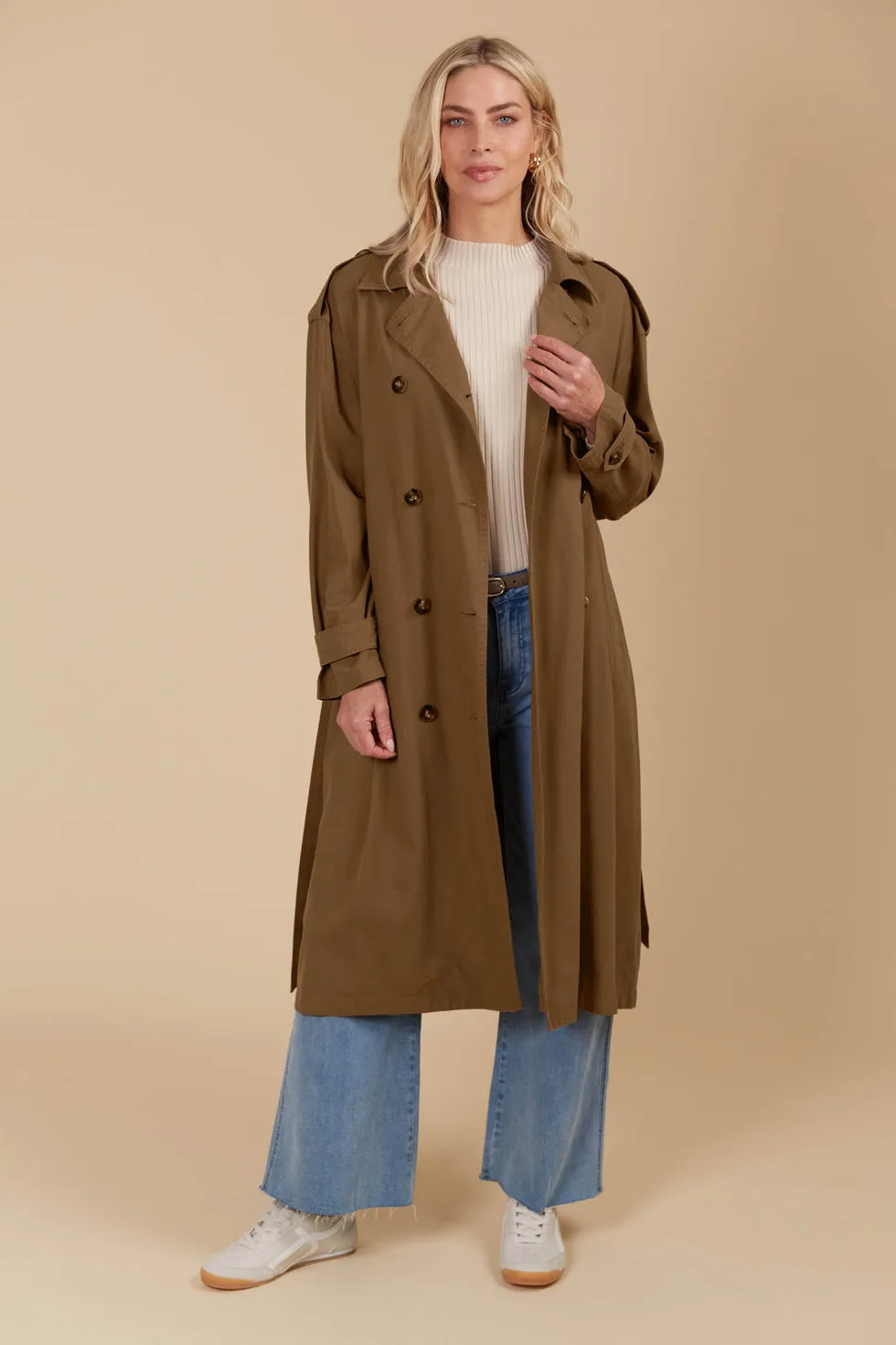 Freya Trench Coat - Toffee PREORDER MID MARCH