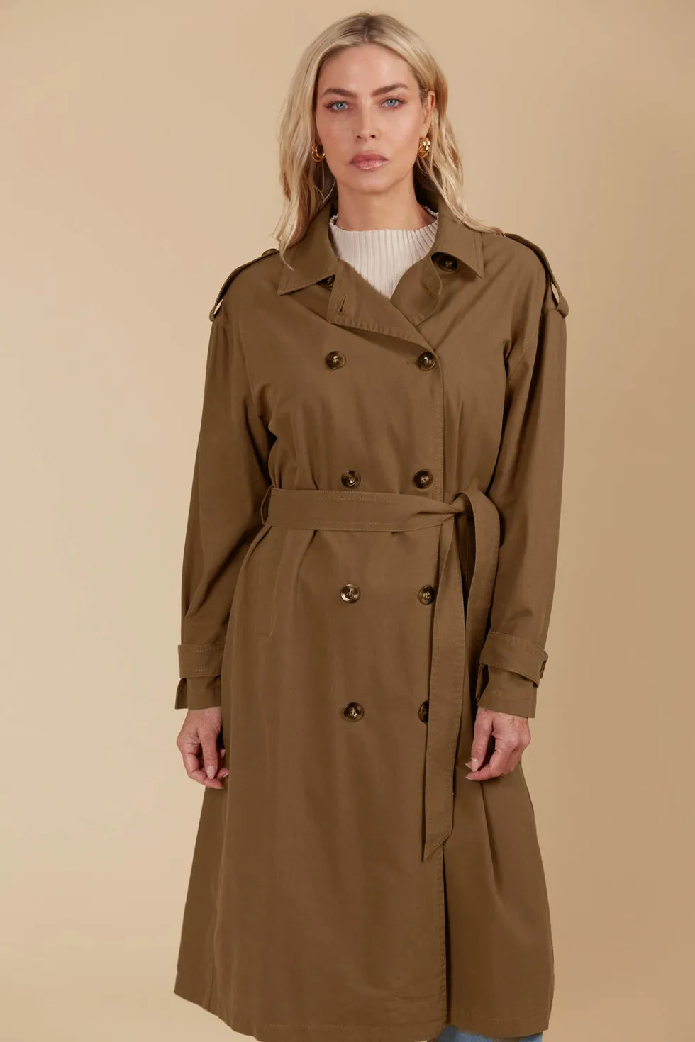 Freya Trench Coat - Toffee PREORDER MID MARCH