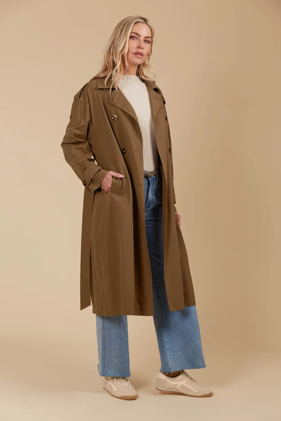 Freya Trench Coat - Toffee PREORDER MID MARCH