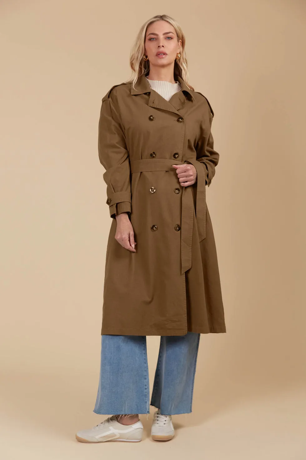 Freya Trench Coat - Toffee PREORDER MID MARCH