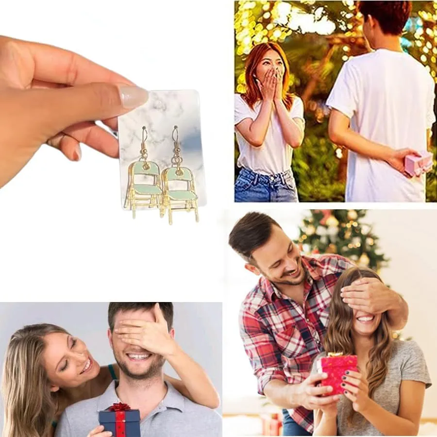 Fun Earrings Folding Chair Earrings for Women Funny Folding Chair Earrings Alabama Fashion 3D Earrings Jewelry Gifts for Women
