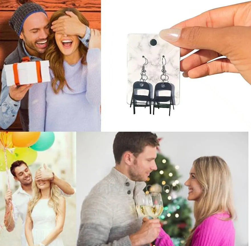 Fun Earrings Folding Chair Earrings for Women Funny Folding Chair Earrings Alabama Fashion 3D Earrings Jewelry Gifts for Women