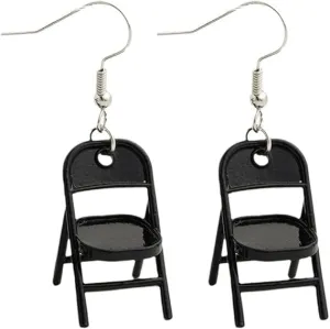 Fun Earrings Folding Chair Earrings for Women Funny Folding Chair Earrings Alabama Fashion 3D Earrings Jewelry Gifts for Women