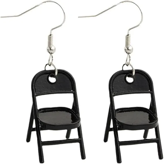 Fun Earrings Folding Chair Earrings for Women Funny Folding Chair Earrings Alabama Fashion 3D Earrings Jewelry Gifts for Women