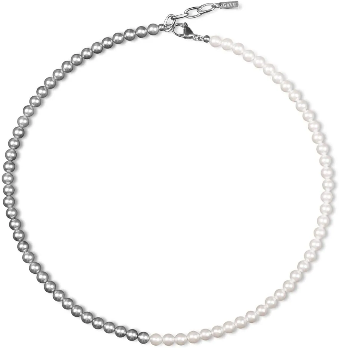 GAVU Mens Shell Pearl Beaded Necklace, Pearl Necklace for Men 20"