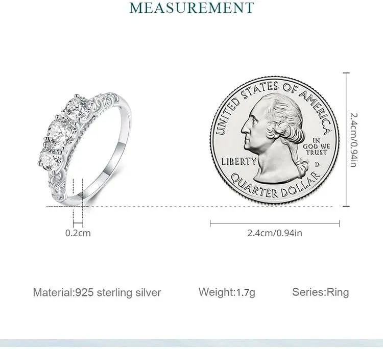 Genuine 925 Sterling Silver Luxury Shine Zircon Ring Heart Finger Rings for Women Wedding Anniversary Fine Jewelry SSS-2512