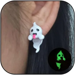 Ghost Stud Earrings For Women Halloween Tiny Glow-In-The-Dark Spooky Ghost Earrings Glow In The Dark Earrings Halloween Jewelry Gifts for Women