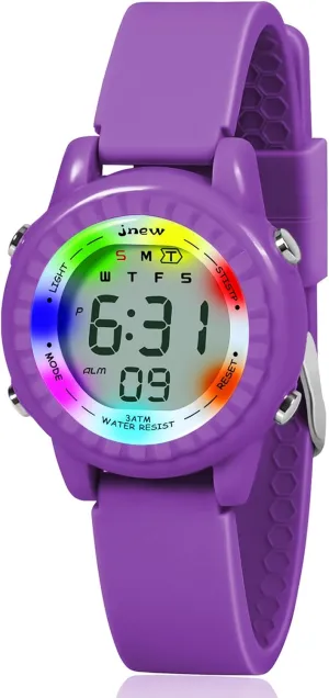 Girls' Watch - Ages 5-12, Outdoor Toy - Dark Purple