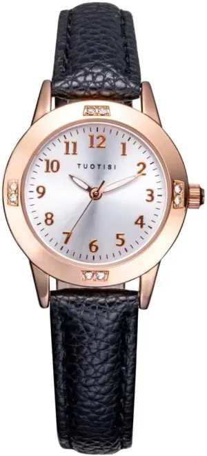 Girls Watch - Teen Student Watches for Women, Simple Japanese Movement, Casual Leather Band, Waterproof Ladies Watches for Small Wrists, Ages 11-15