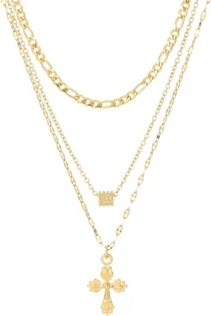 Gold Necklaces for Women Fashion Jewelry Cute Pendant Layered Necklaces Plated 14k Gold Chain Stainless Steel Necklace for Women Love Chain Heart Personalized Jewelry Set