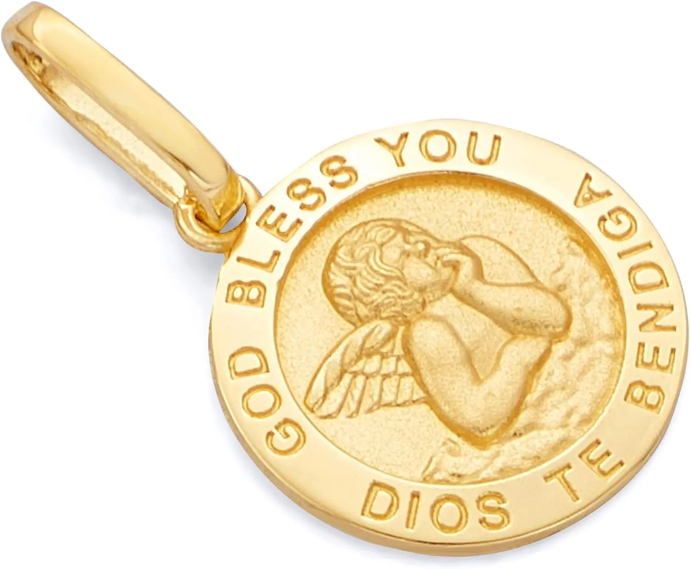 GoldenMine 14k Yellow Gold Baby Jesus Pendant (Size : 20 x 12 mm)