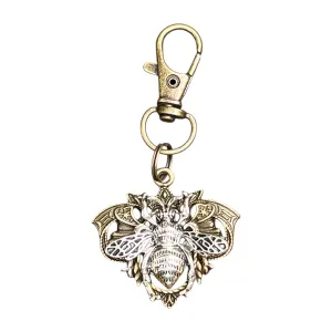 Gothic Bee Zipper Pull for Backpacks, Cute Purse Charms, Unique Vintage Style Insect Handbag Jewelry, Victorian Steampunk Zipper Charms, Camera Bag Charms, Cool Key Chain Charm