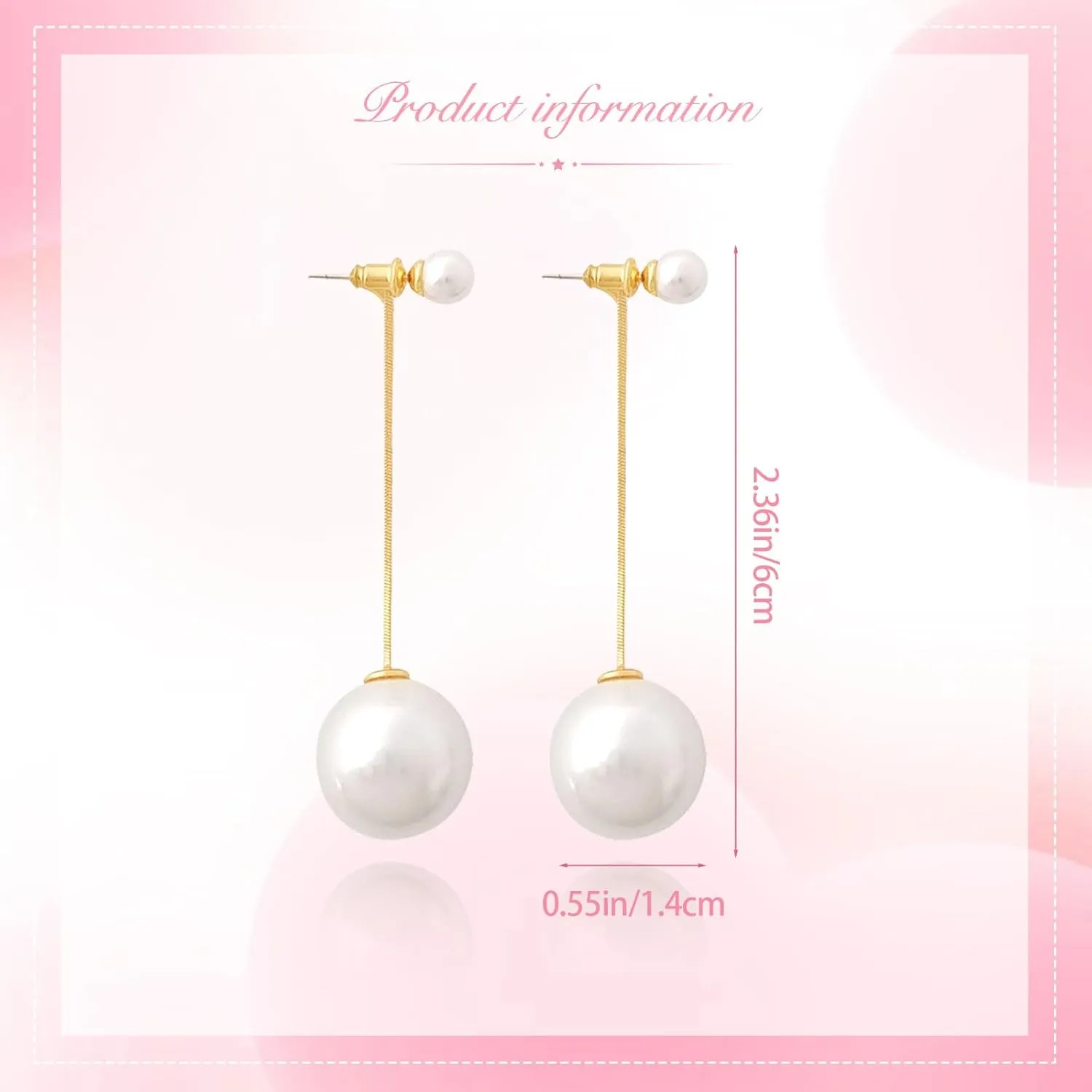 Handmade Pearl Earrings for Women, Pearl Bow Earrings Silvery Pearl Drop Earrings Jewelry S925 Drop Earrings for Girls Bridal as Wedding Bows Jewelry Christmas Gifts (Gold, Pearl Earrings 4)