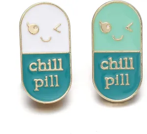 hanreshe Medical Jewelry 2 Pieces Enamel Brooch Set Nurse Doctor Graduation Medical Student Chemistry Brooch