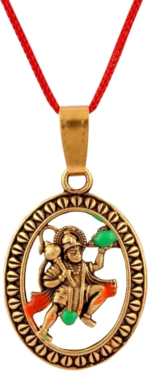 Hanuman Bajrangbali with Parvat Pendant Locket for Men Women