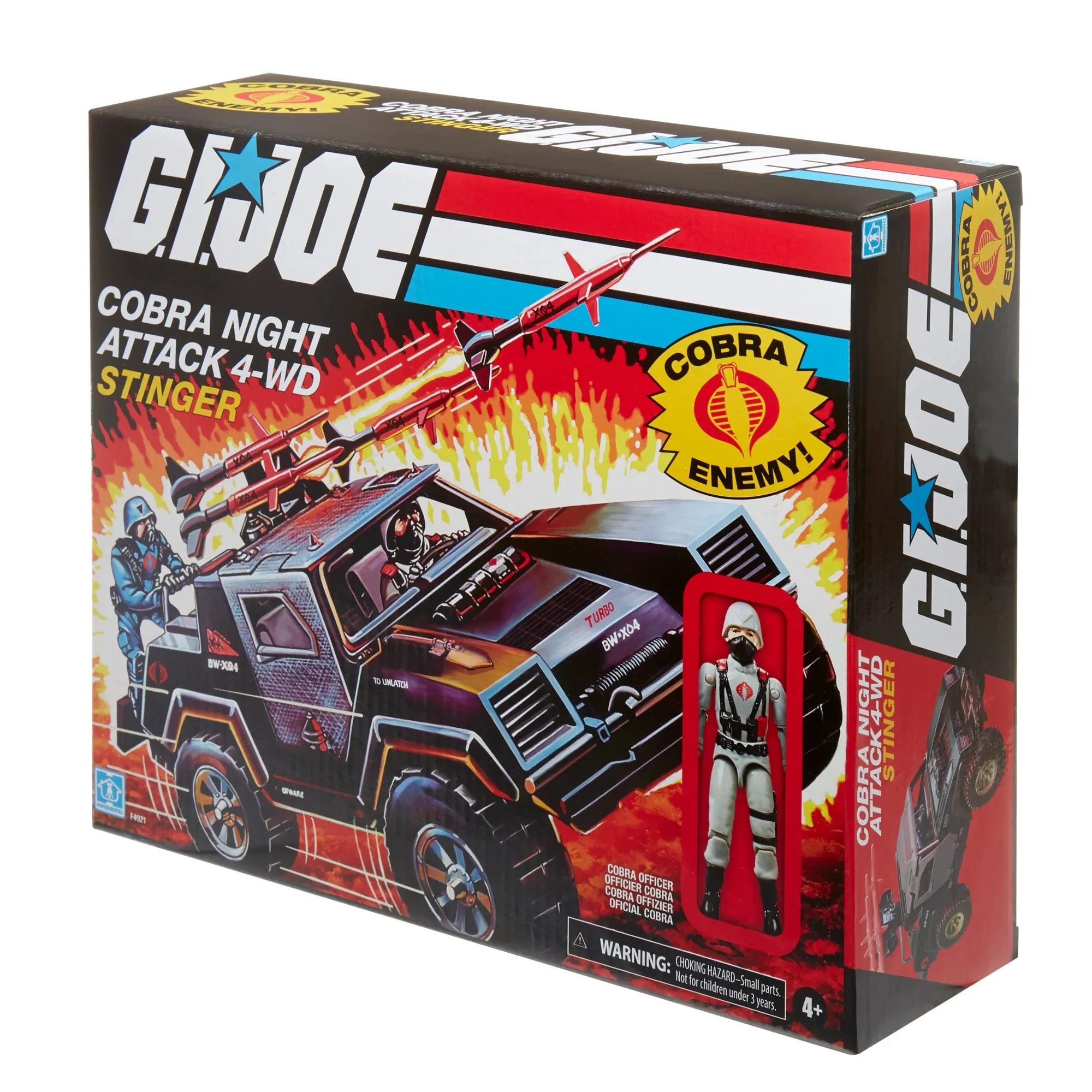 Hasbro Retro G.I. Joe Cobra Stinger with Cobra Officer Vehicle