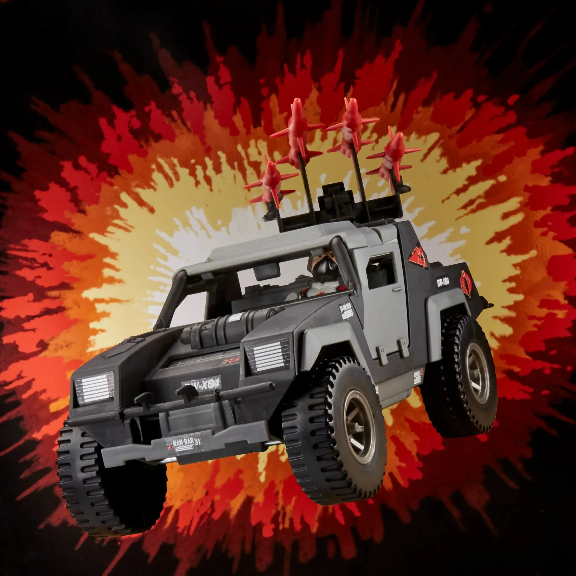 Hasbro Retro G.I. Joe Cobra Stinger with Cobra Officer Vehicle
