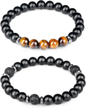 Healing Crystal Bracelets for Men & Women, Spiritual, Positive Energy & Balance, Handmade 6mm Crystal Beads Bracelets