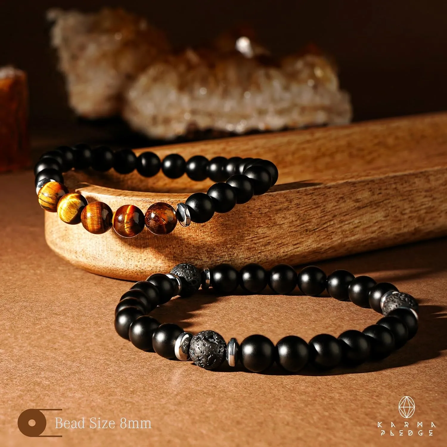Healing Crystal Bracelets for Men & Women, Spiritual, Positive Energy & Balance, Handmade 6mm Crystal Beads Bracelets