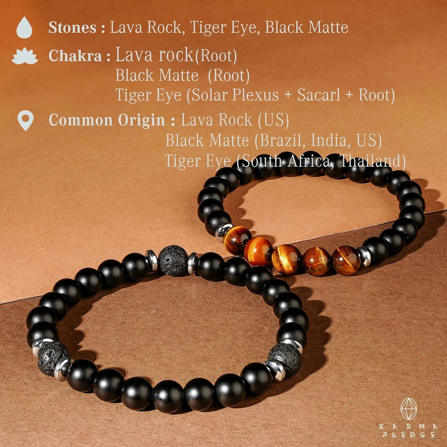 Healing Crystal Bracelets for Men & Women, Spiritual, Positive Energy & Balance, Handmade 6mm Crystal Beads Bracelets