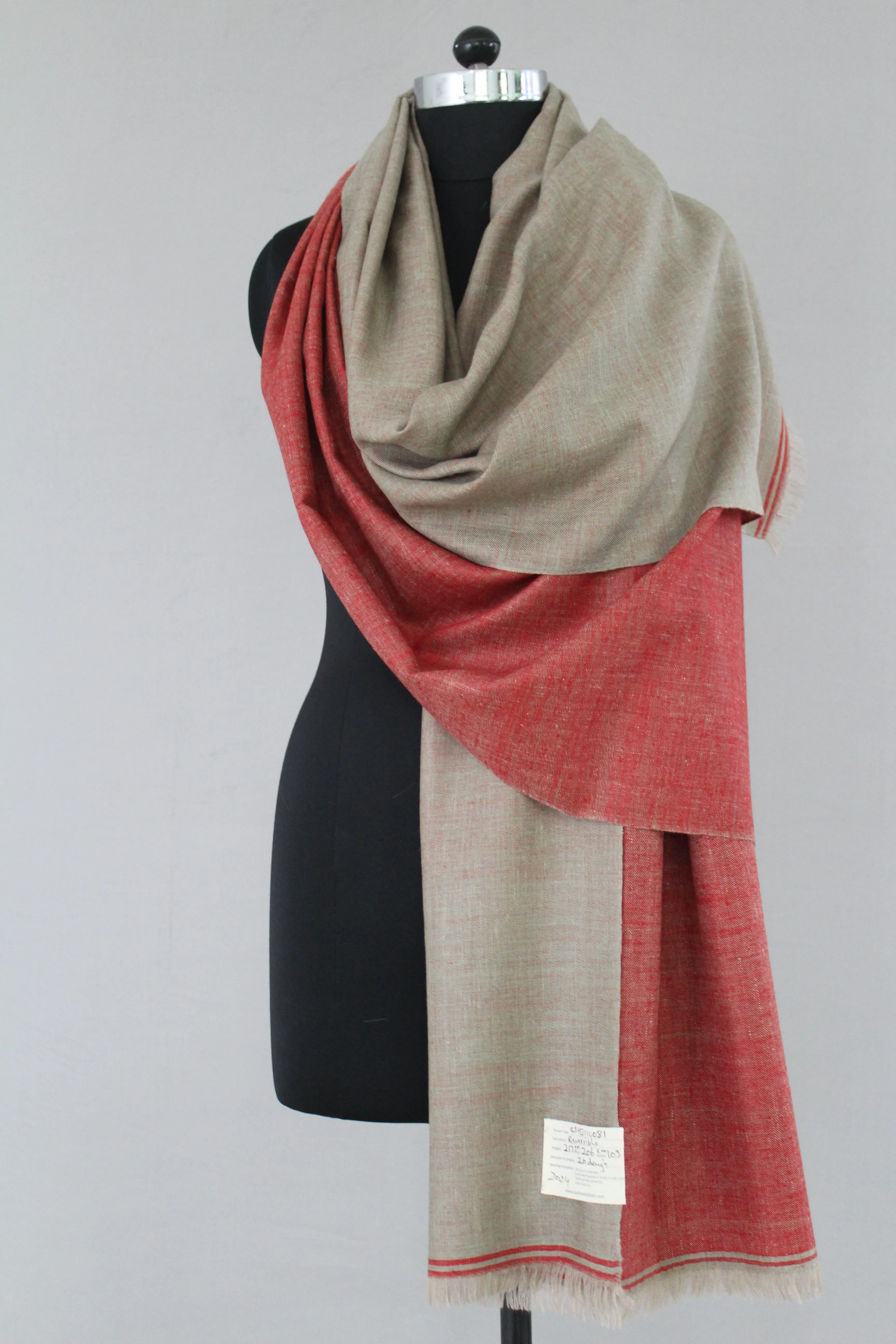 Inaara Reversible Cashmere Shawl