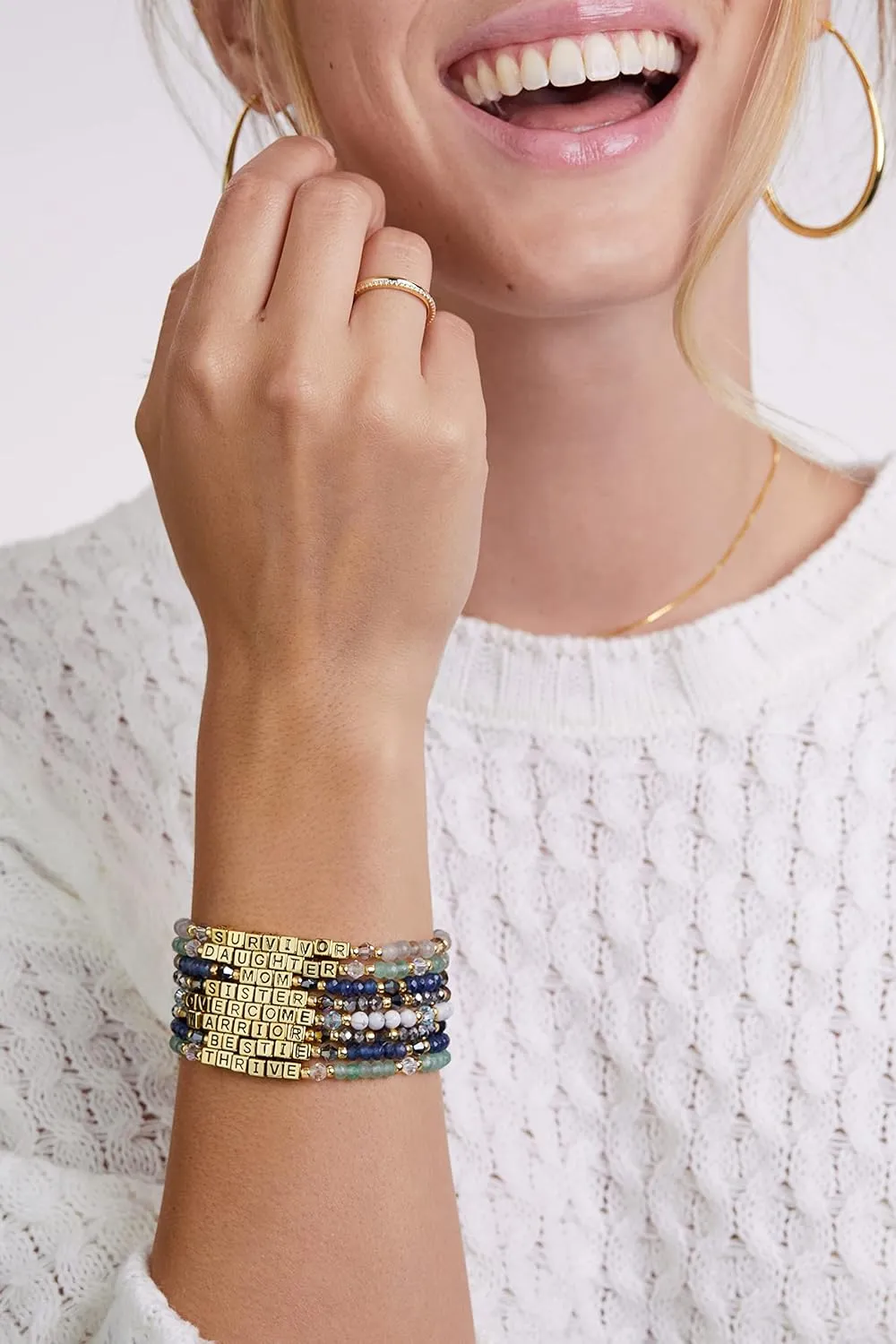 INSPIRED VOICES Friendship Bracelets - Best Friend Bracelet, Beaded Bracelets, Sister Gifts & Bestie Gifts for Women