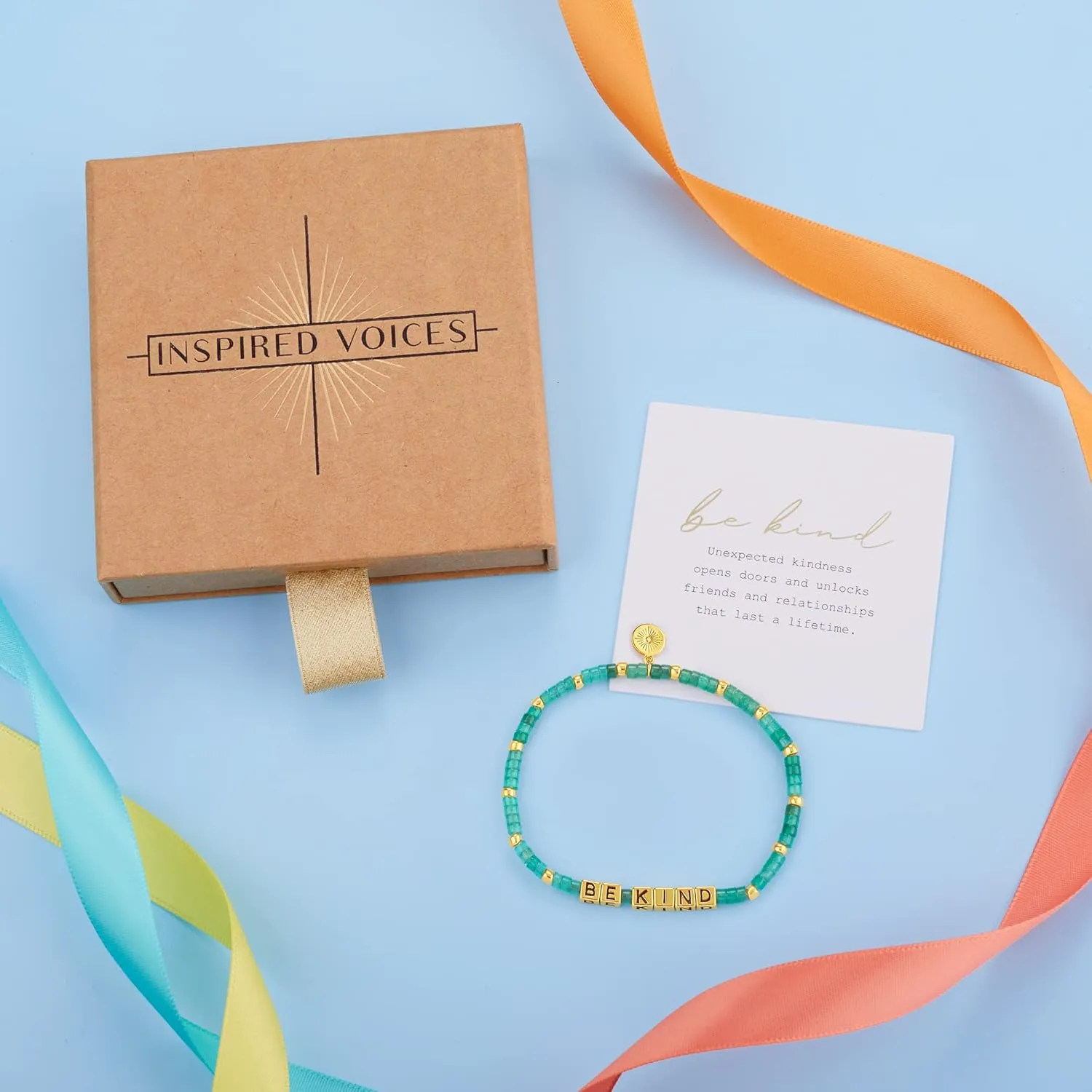 INSPIRED VOICES Friendship Bracelets - Best Friend Bracelet, Beaded Bracelets, Sister Gifts & Bestie Gifts for Women