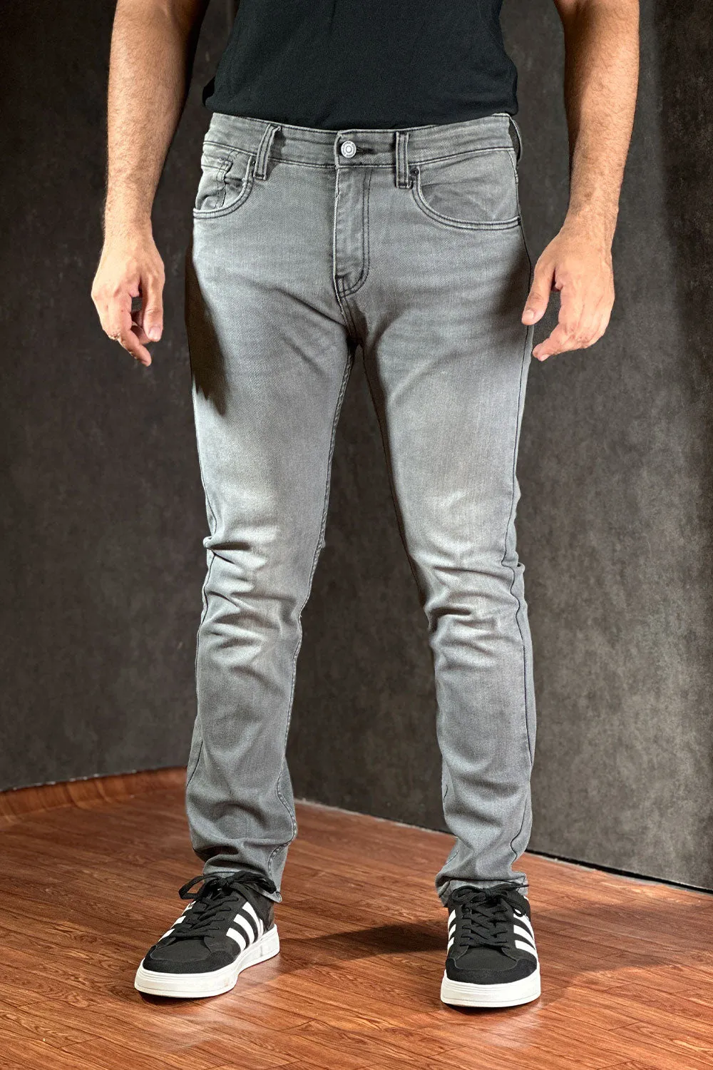 ITA Grey Slim Fit Denim - 1124054
