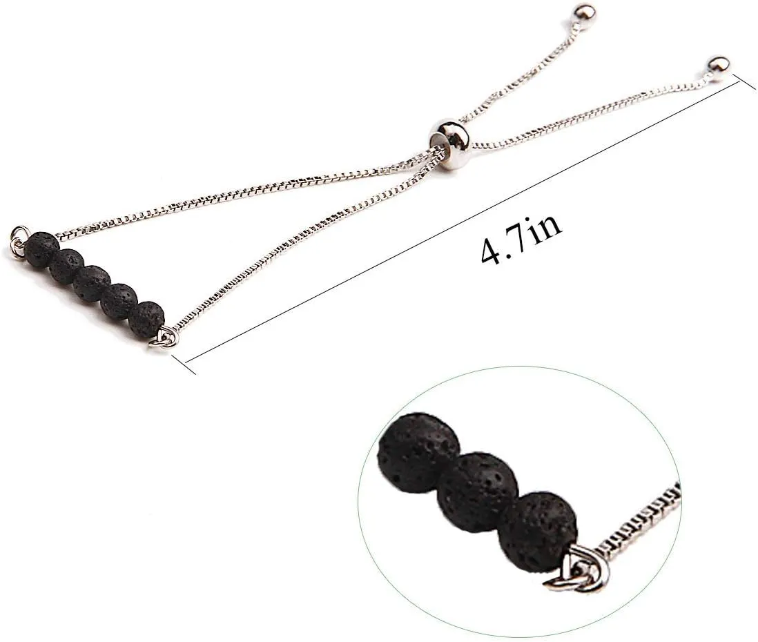 Jardme Essential Oil Diffuser Bracelets, 14K Gold Link Bracelets for Women, Birthday Gifts for Women Mom