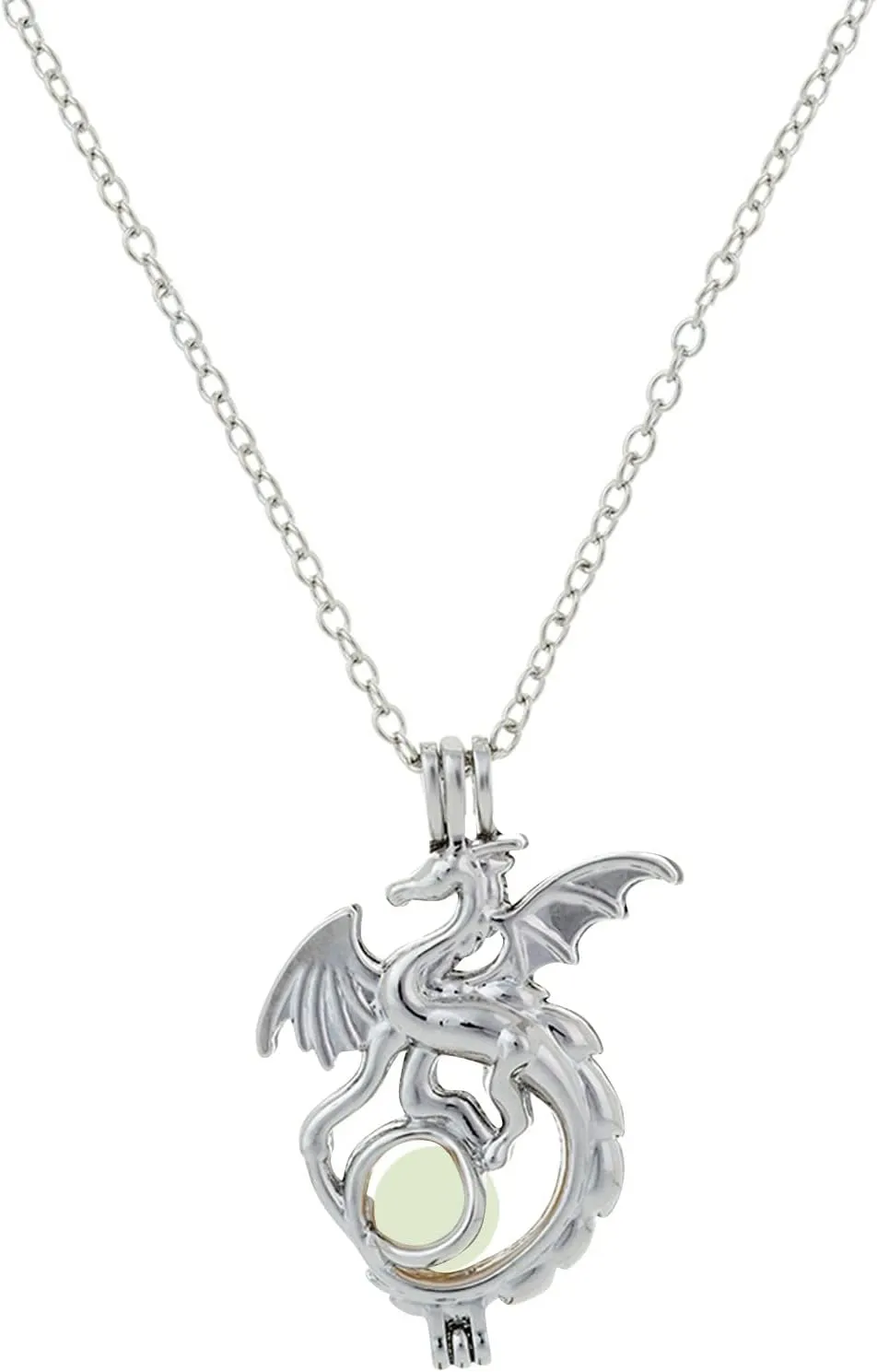 Jewelry for Women Luminous Dragon Necklace Halloween Fluorescent Stone Necklace Glow in The Dark Accessories