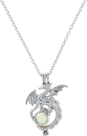 Jewelry for Women Luminous Dragon Necklace Halloween Fluorescent Stone Necklace Glow in The Dark Accessories