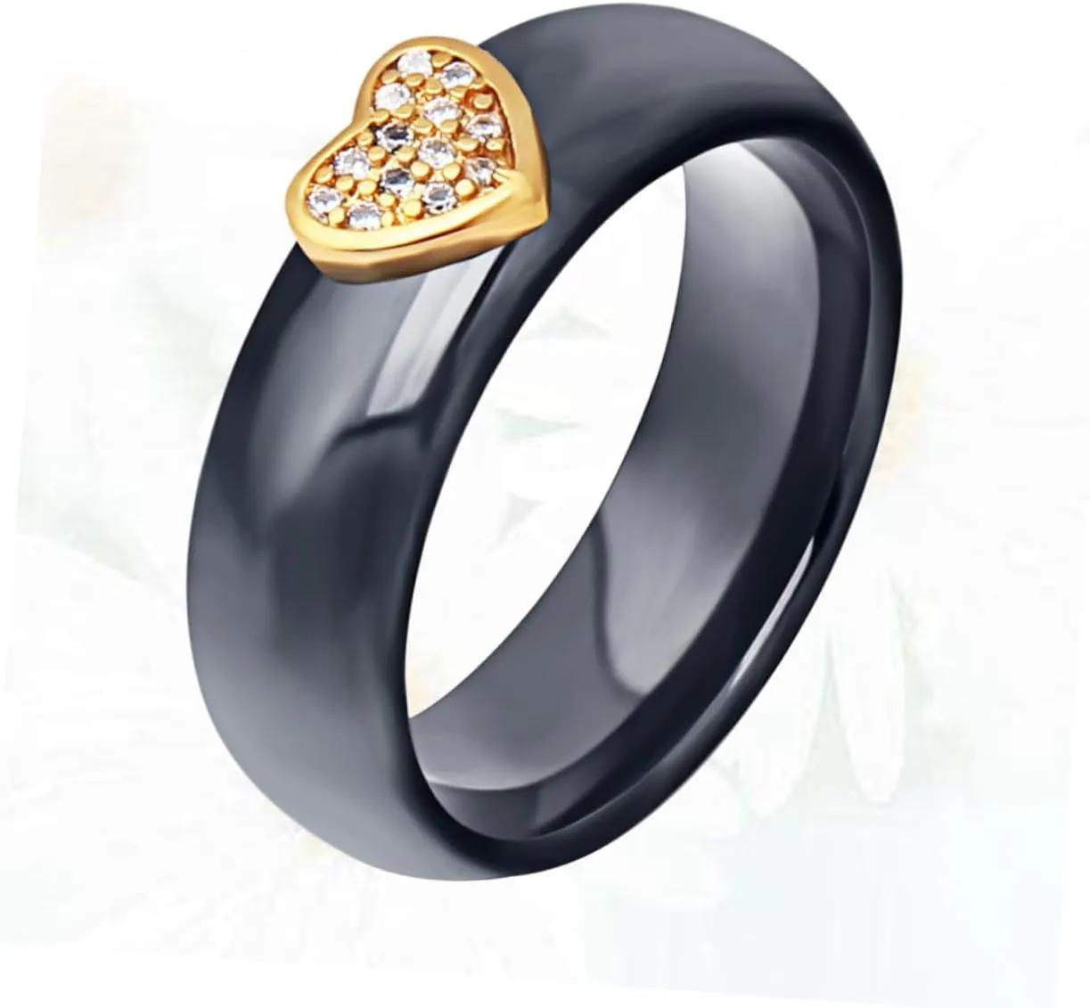 KESYOO 1pc Rings for Couples Couple Rings Couples Rings Couple Finger Ring Black White Ring Ceramic Finger Ring