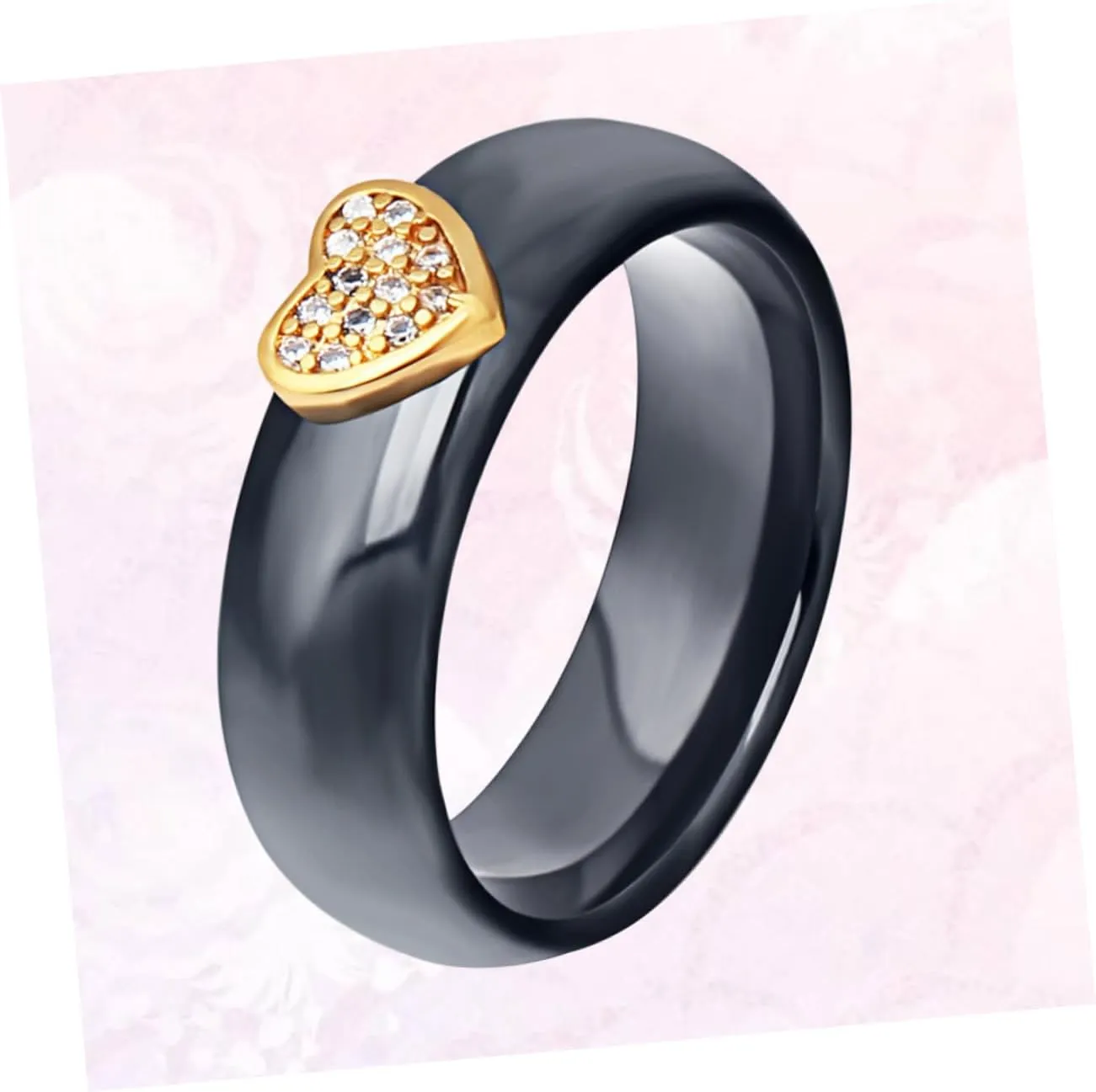 KESYOO 1pc Rings for Couples Couple Rings Couples Rings Couple Finger Ring Black White Ring Ceramic Finger Ring