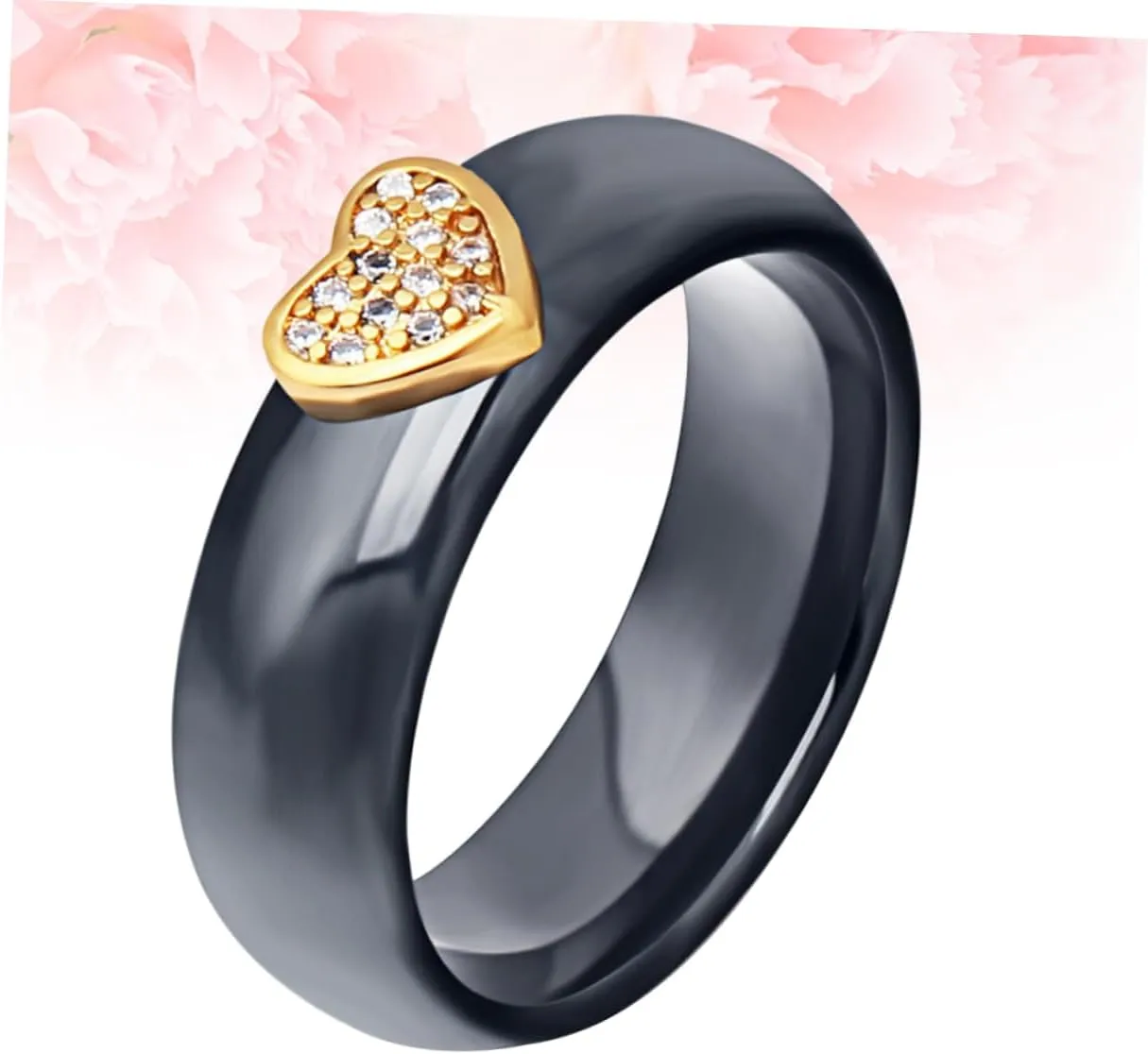 KESYOO 1pc Rings for Couples Couple Rings Couples Rings Couple Finger Ring Black White Ring Ceramic Finger Ring