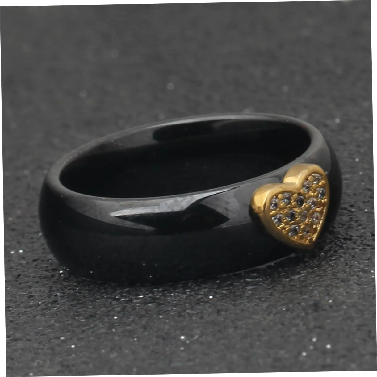 KESYOO 1pc Rings for Couples Couple Rings Couples Rings Couple Finger Ring Black White Ring Ceramic Finger Ring