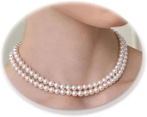 Layered Pearl Necklace for Women Pearl Choker Chain Necklaces