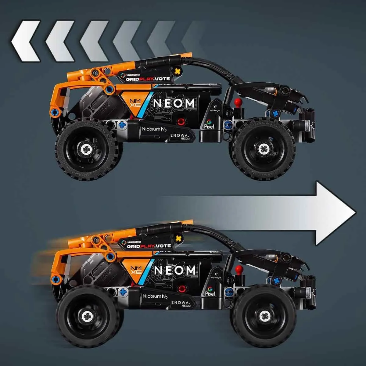 LEGO Technic NEOM McLaren Extreme E Race Car Set Building Kit for Ages 7 