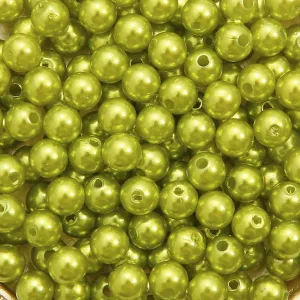 Light Green 4mm Imitation Pearl Beads, Can Be Made Into Beautiful Jewelry, Artificial Pearls for Weddings, Birthdays, Valentine's Day and Special Occasions (1000 Pcs), ZX2060