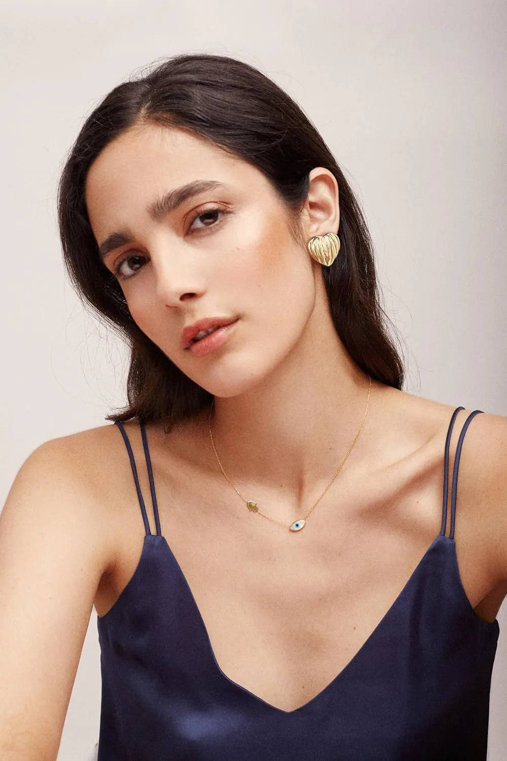 LILIE&WHITE Gold Shell Stud Earrings for Women Heart Shell Ocean Beach Earrings Fashion Jewelry Gift
