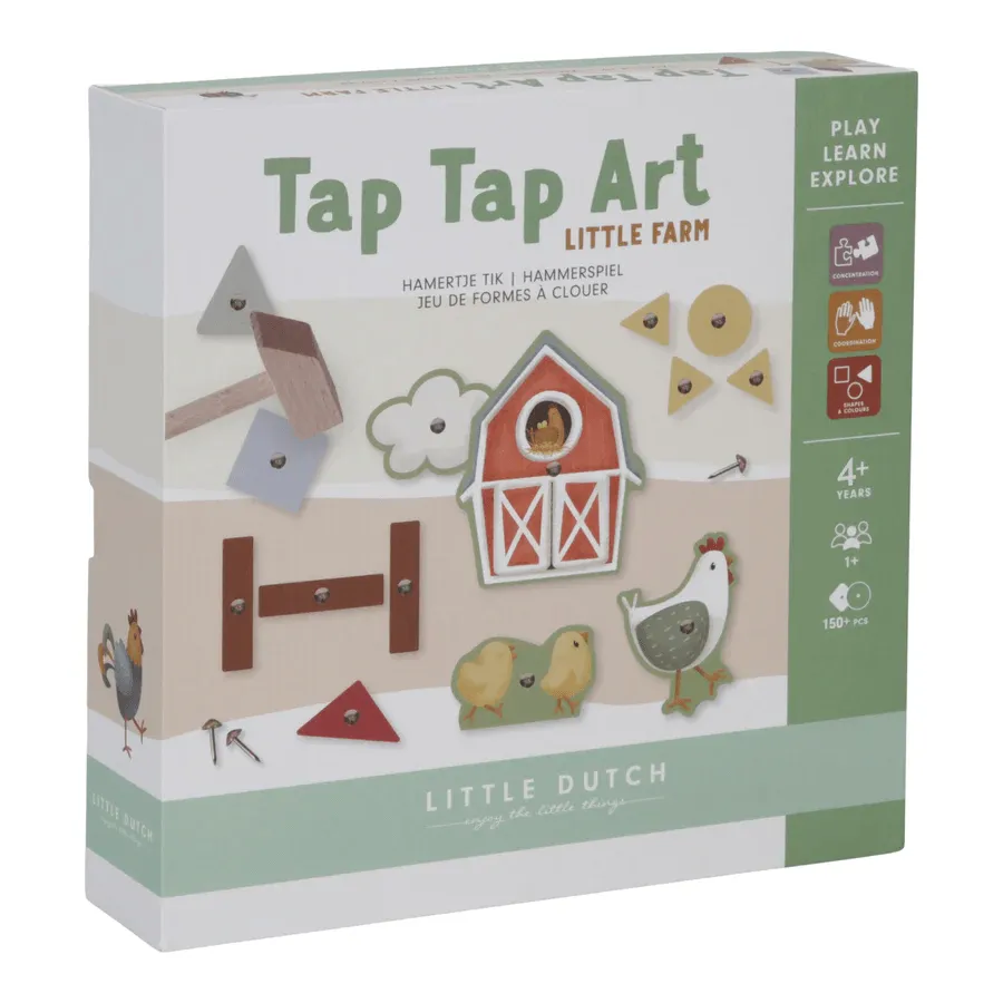 Little Dutch Little Farm Tap Tap Art Set